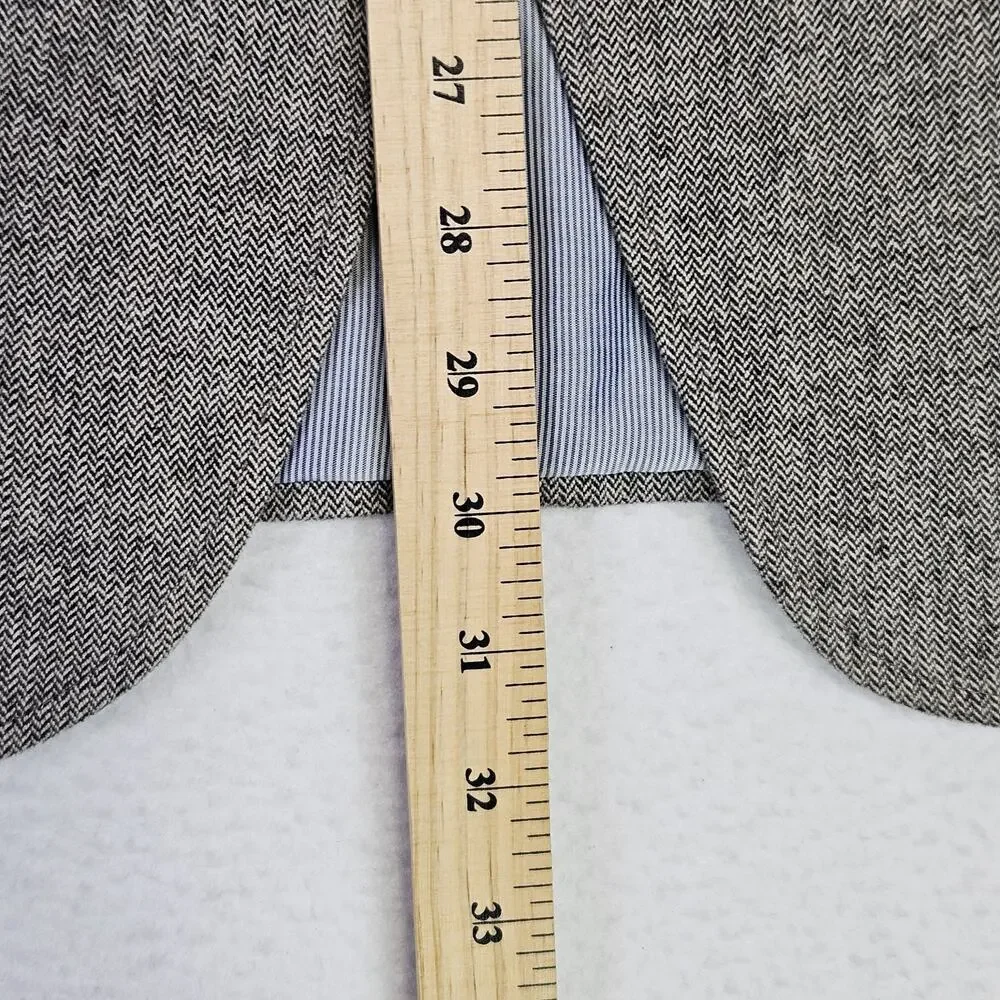 Banana Republic Sport Coat Mens 42R Gray Herringbone Jacket Blazer Tailored Fit